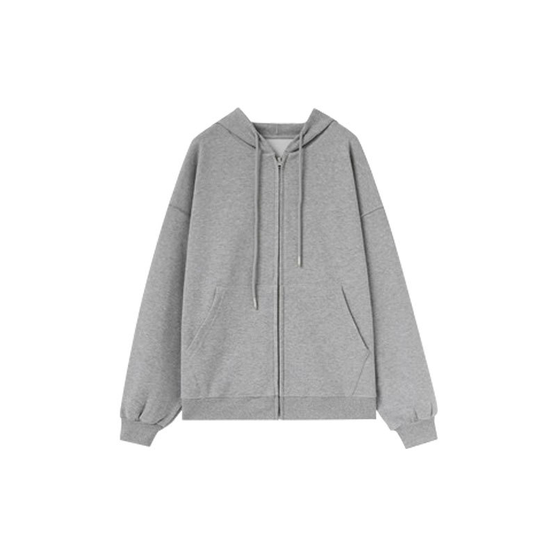 熱賣長袖連帽拉鍊衛衣（灰色 S碼-XXL碼）（下單後請聯絡客服確認發貨尺碼）