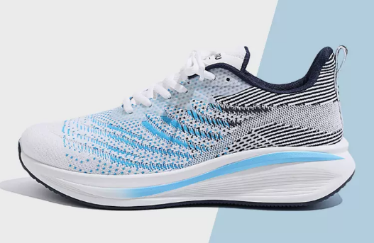 Breathable Mesh Men's Sneakers (White & Blue) (Size: 39-44) (Contact customer service to confirm the shipping size after placing an order)