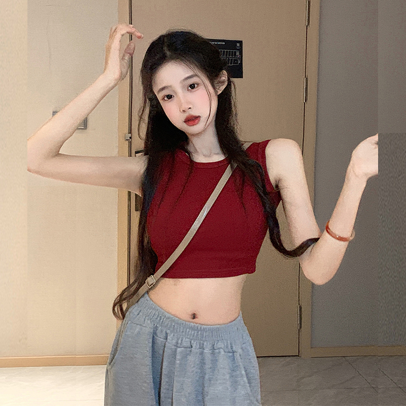 Hot selling sleeveless vest (burgundy size S-XXL) (please contact customer service to confirm the delivery size after placing the order)