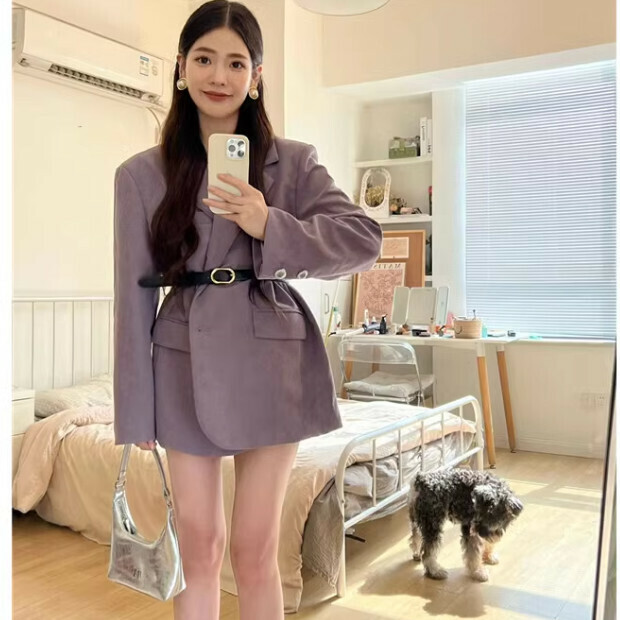 Hot Selling Blazer [Purple] Sizes [S-XL] [Please contact customer service to confirm the delivery size after placing the order]