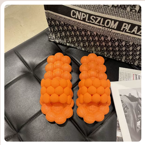 Lychee slippers with thick soles (orange new upgraded version/size 36-41) (contact customer service to confirm the shipping size after placing an order)