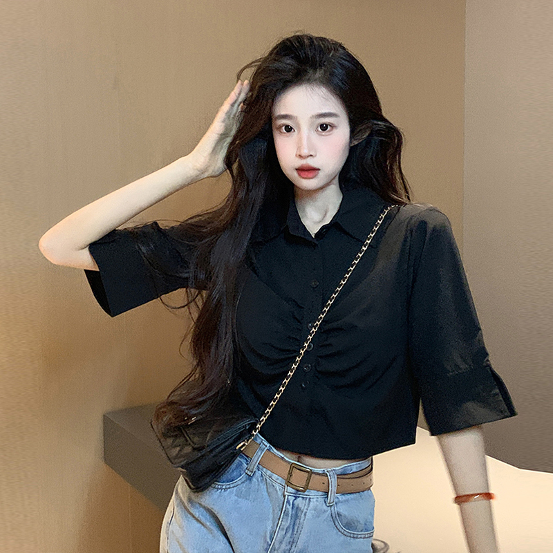 Hot selling polo short-sleeved shirt (black size S-L) (please contact customer service to confirm the delivery size after placing the order)