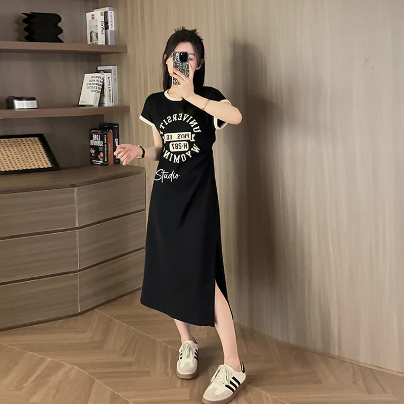 Hot selling printed dress (black size S-XXL) (please contact customer service to confirm the delivery size after placing the order)