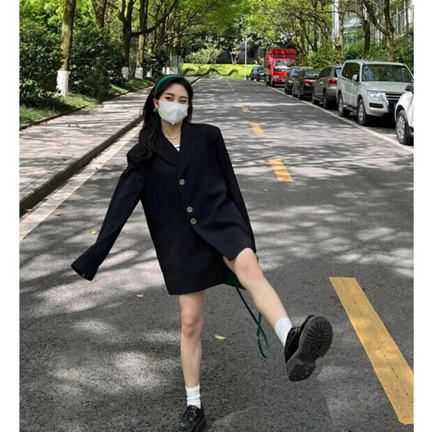 Hot Selling Blazer [Black] Sizes [S-XL] [Please contact customer service to confirm the shipping size after placing the order]
