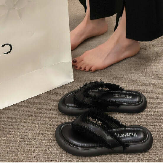熱賣百搭沙灘鞋【黑色】【35-40碼】(下單後請聯絡客服確認發貨尺碼)
