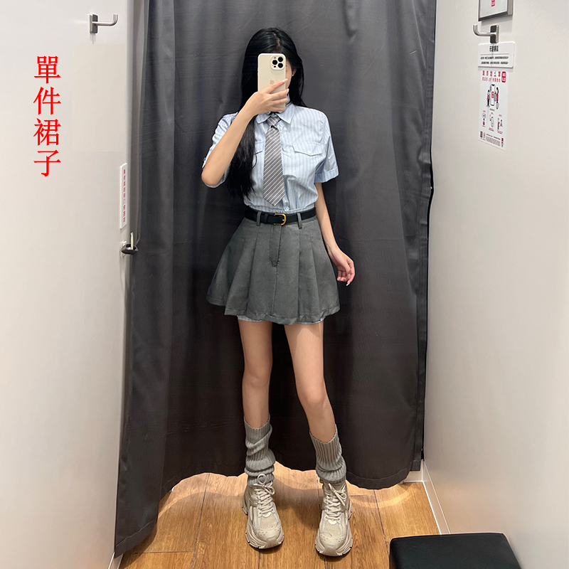 熱賣裙子【單件】（灰色 S碼-XXL碼）（下單後請聯絡客服確認發貨尺碼）