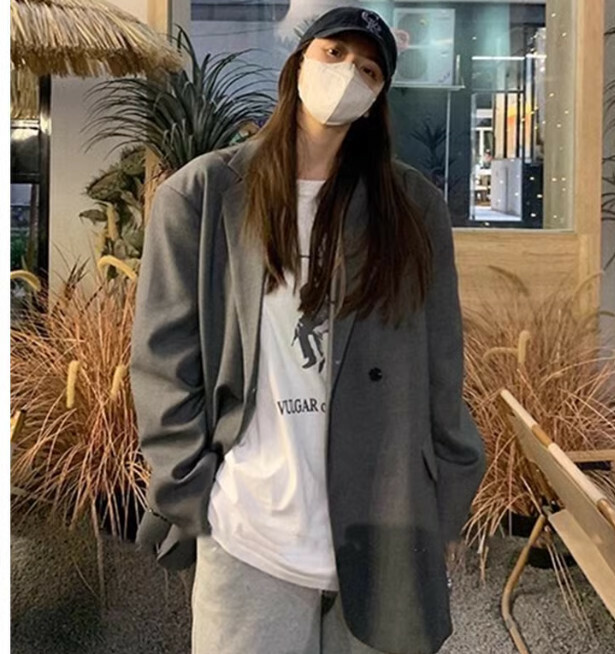 Hot selling blazer [grey] sizes [S-XL] [please contact customer service to confirm the delivery size after placing the order]