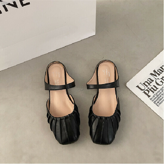 熱賣溫柔晚晚風鞋【黑色】【35-39碼】(下單後請聯絡客服確認發貨尺碼)
