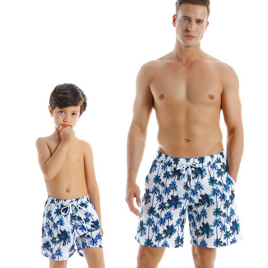 Hot selling parent-child swimming trunks (adult) [Coconut] [M-2XL size] (please contact customer service to confirm the delivery size after placing the order)