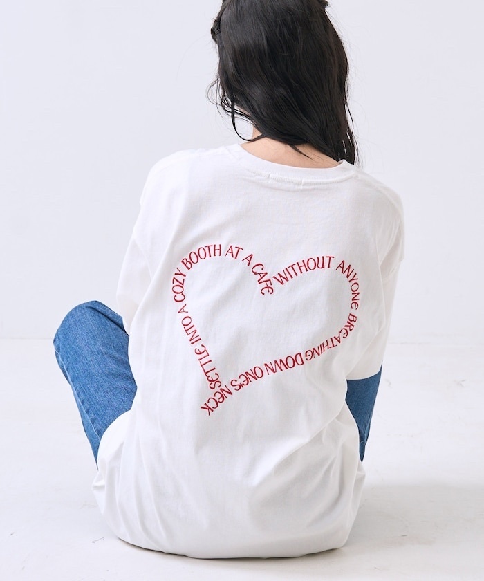 FREAK'S STORE / Heart Embroidery T-shirt