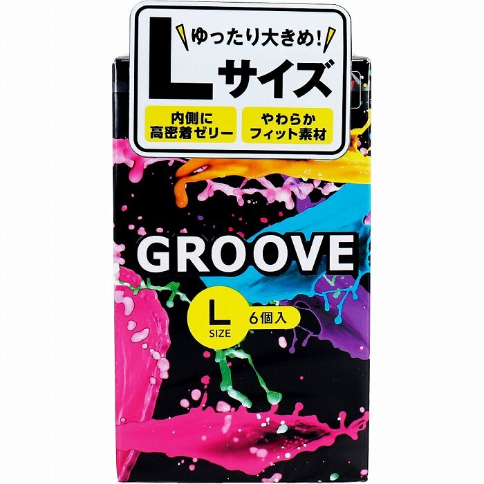 Okamoto 岡本 -【GROOVE】日本版雙層潤滑劑乳膠安全套(普通碼/大碼)