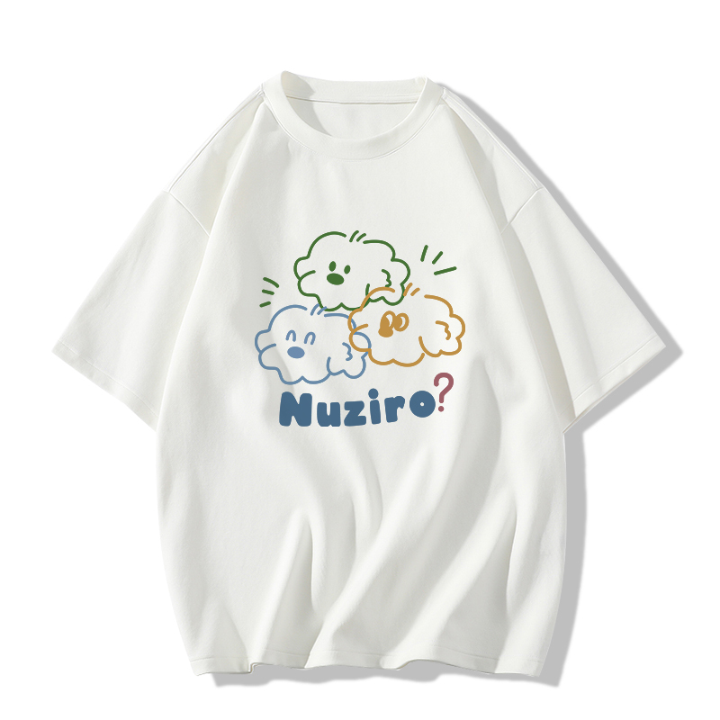Casual short-sleeved T-shirt (XS-2XL white [260g cotton high-quality version]) [Please contact customer service to confirm the shipping size after placing an order]