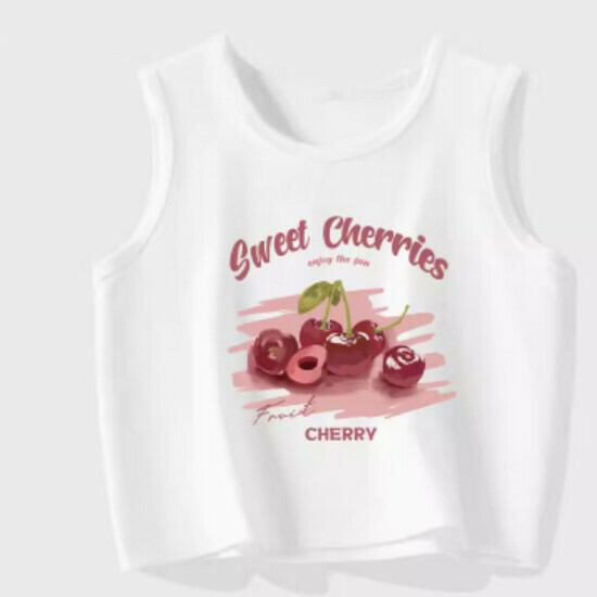 Hot selling vest for outer wear and inner wear [White (Brush Cherry)] [S-2XL] (please contact customer service to confirm the delivery size after placing the order)