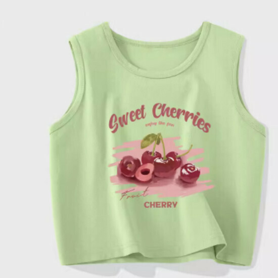 Hot selling vest for outer wear and inner wear [Fruit Green (Brush Cherry)] [S-2XL Size] (please contact customer service to confirm the delivery size after placing the order)