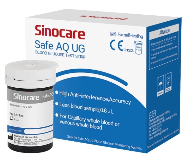 [現貨] Sinocare - Safe AQ UG 血糖試紙 50張