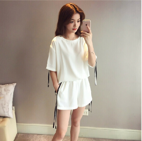 Loose Casual Suit [White] (Size: M-4XL) (Contact customer service to confirm the shipping size after placing the order)