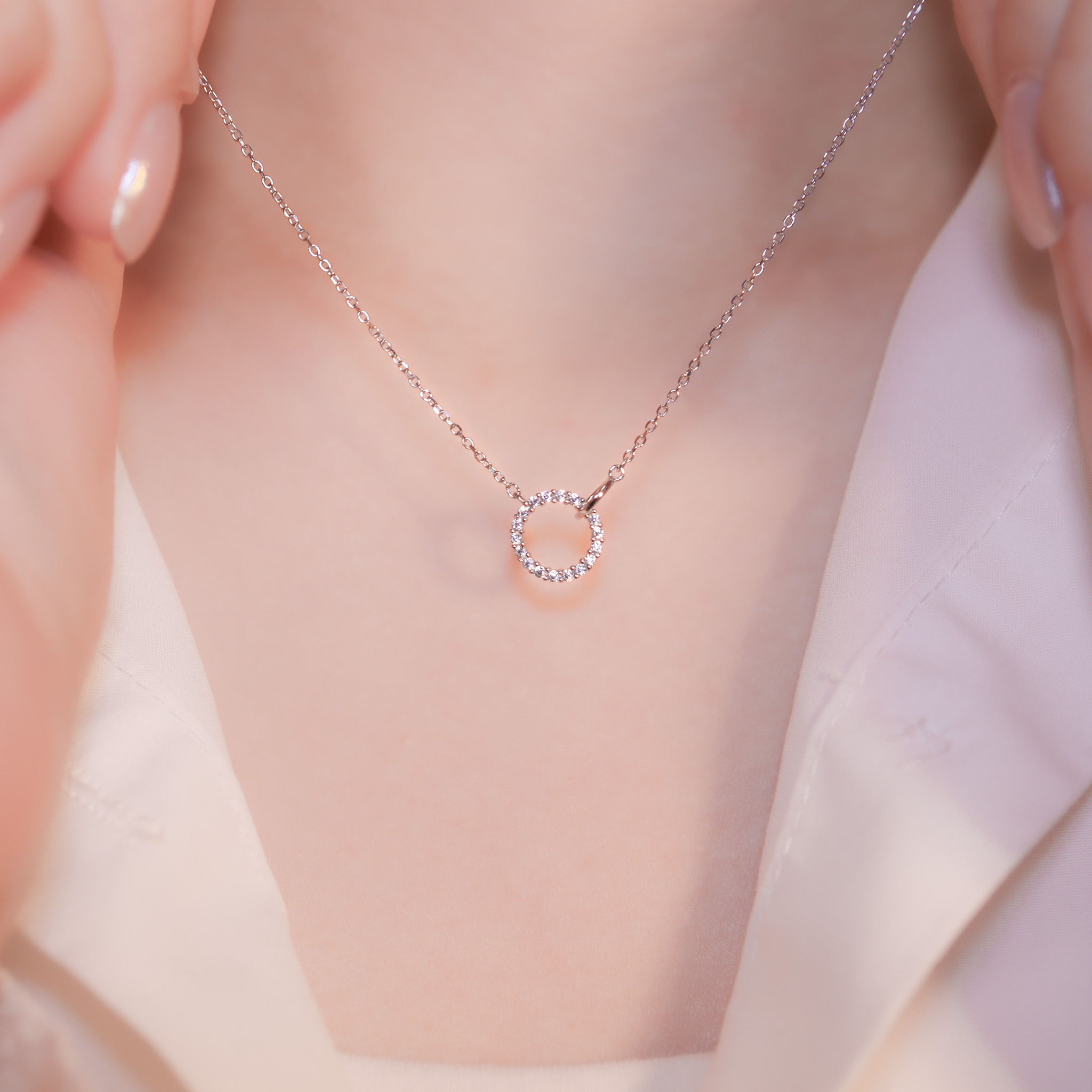 | 925 Silver・Platinum | Never Apart Necklace | NE1151 |