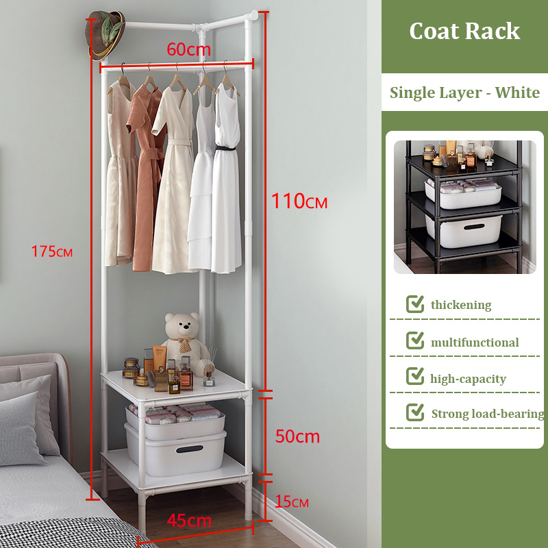 New multifunctional coat rack corner storage cabinet simple wardrobe (F01 model)