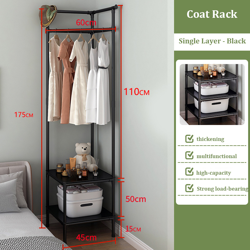 New multifunctional coat rack corner storage cabinet simple wardrobe (F03 model)