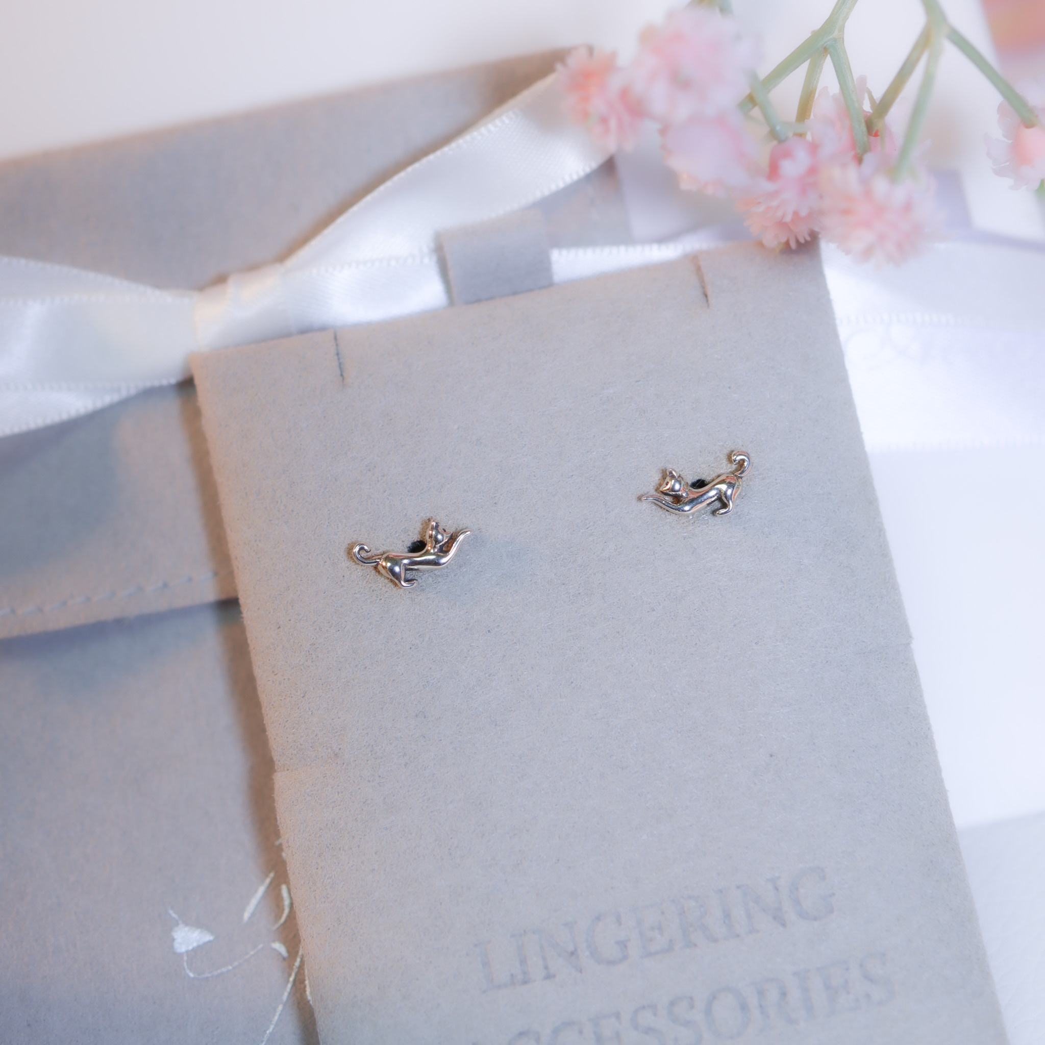 925 Silver | Lazy Cats Earrings | EA0779 |
