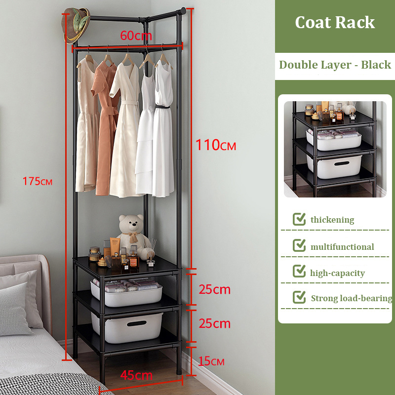 New multifunctional coat rack corner storage cabinet simple wardrobe (F06 model)