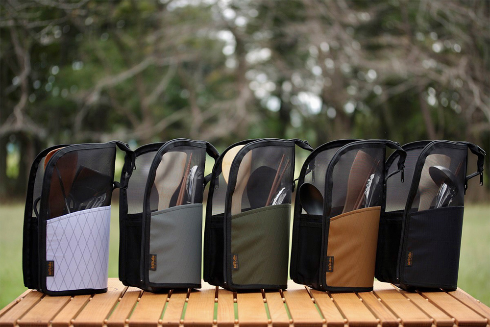 Sotolabo 戶外廚具直立式瀝水收納袋 大