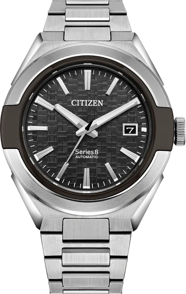 萬年鐘錶 - Citizen 星辰錶 series 8系列  870款 抗磁經典不鏽鋼款機械男錶  NA1036-56E  錶徑40.8MM