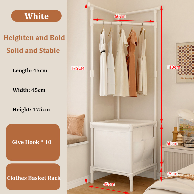 New multifunctional coat rack corner storage cabinet simple wardrobe (F10 model)