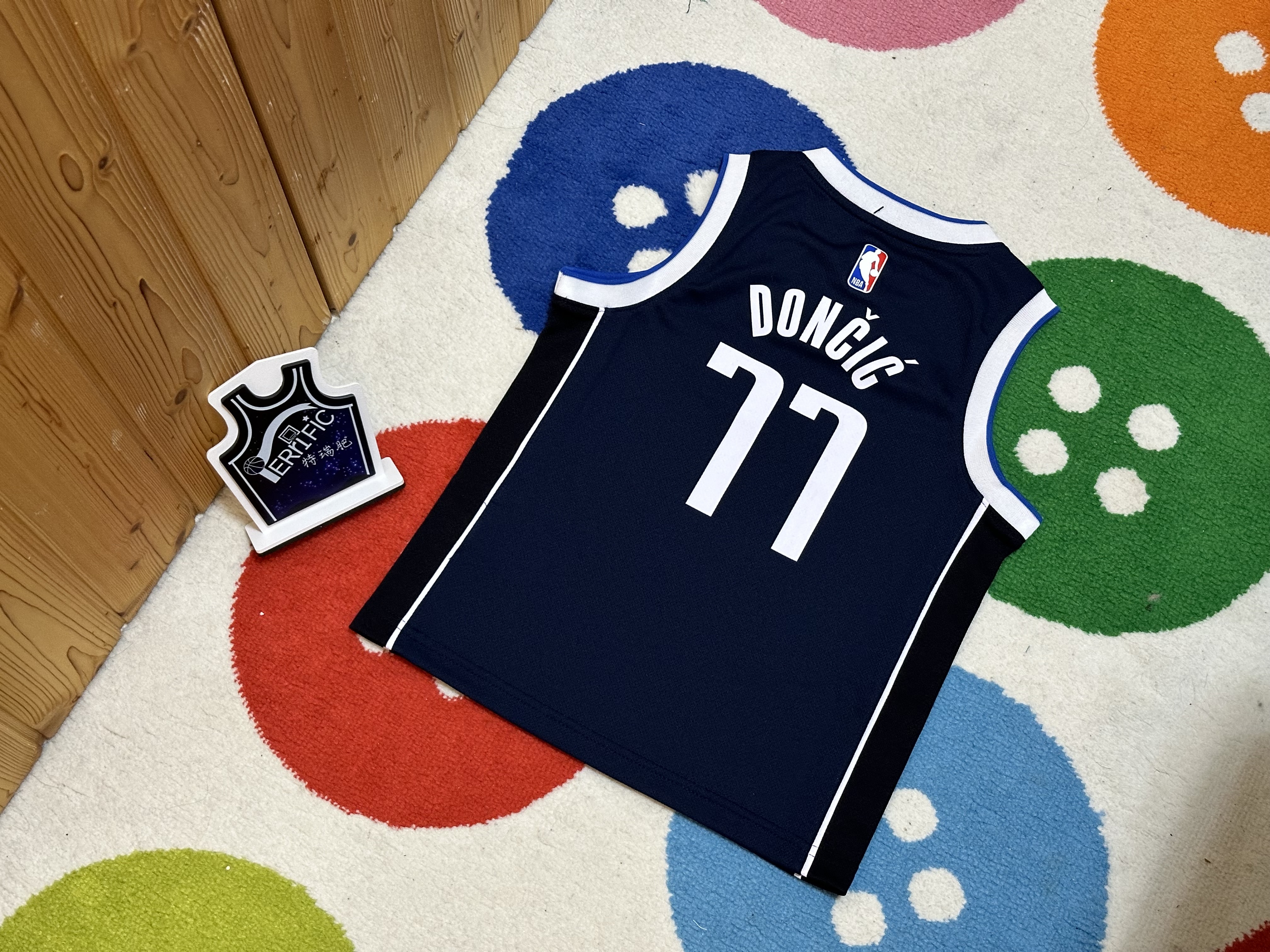 NBA球衣 Luka Doncic 達拉斯小牛深藍 童裝 Jordan Replica 全新 小童 幼童 非青年版