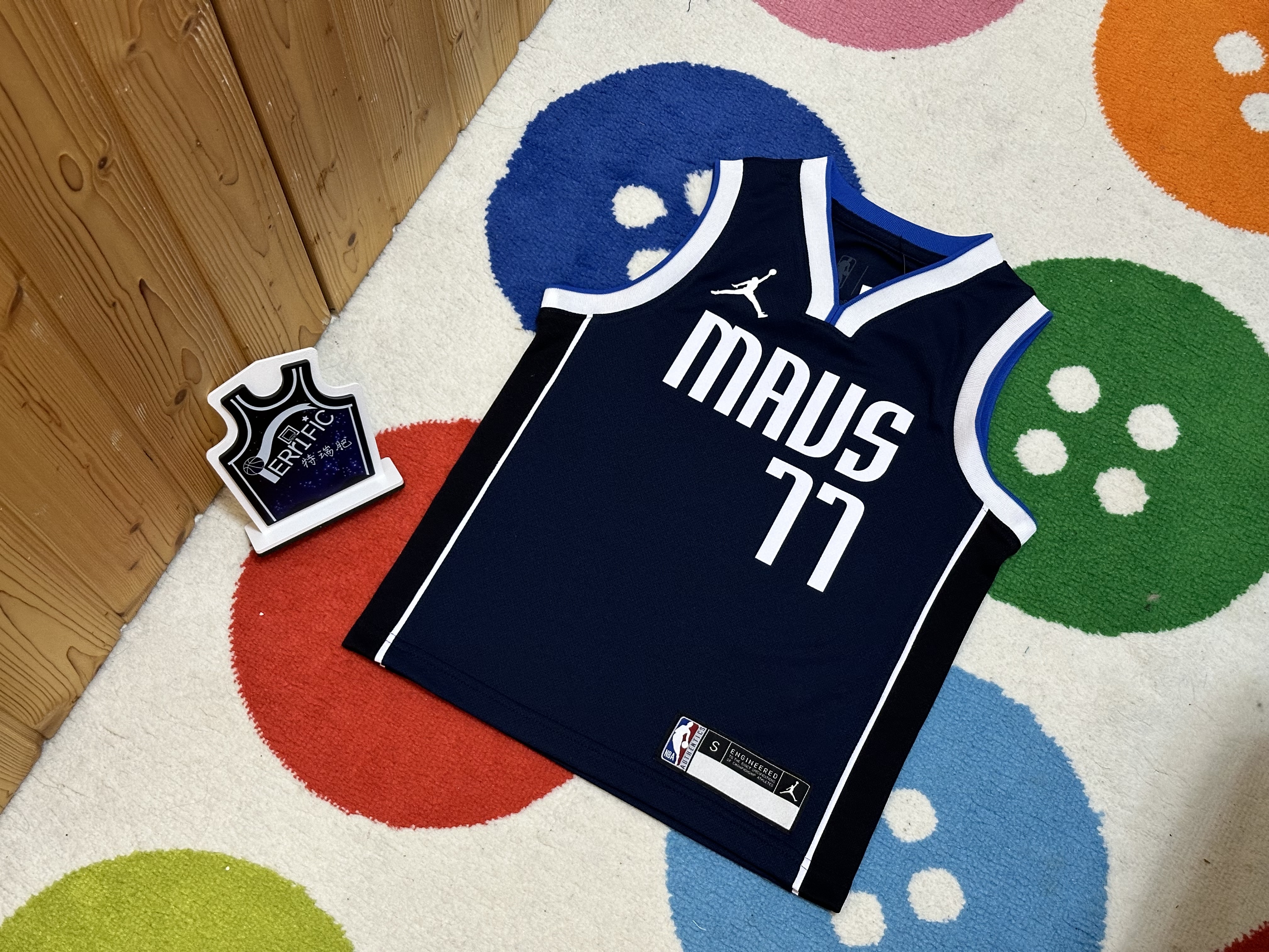 NBA球衣 Luka Doncic 達拉斯小牛深藍 童裝 Jordan Replica 全新 小童 幼童 非青年版