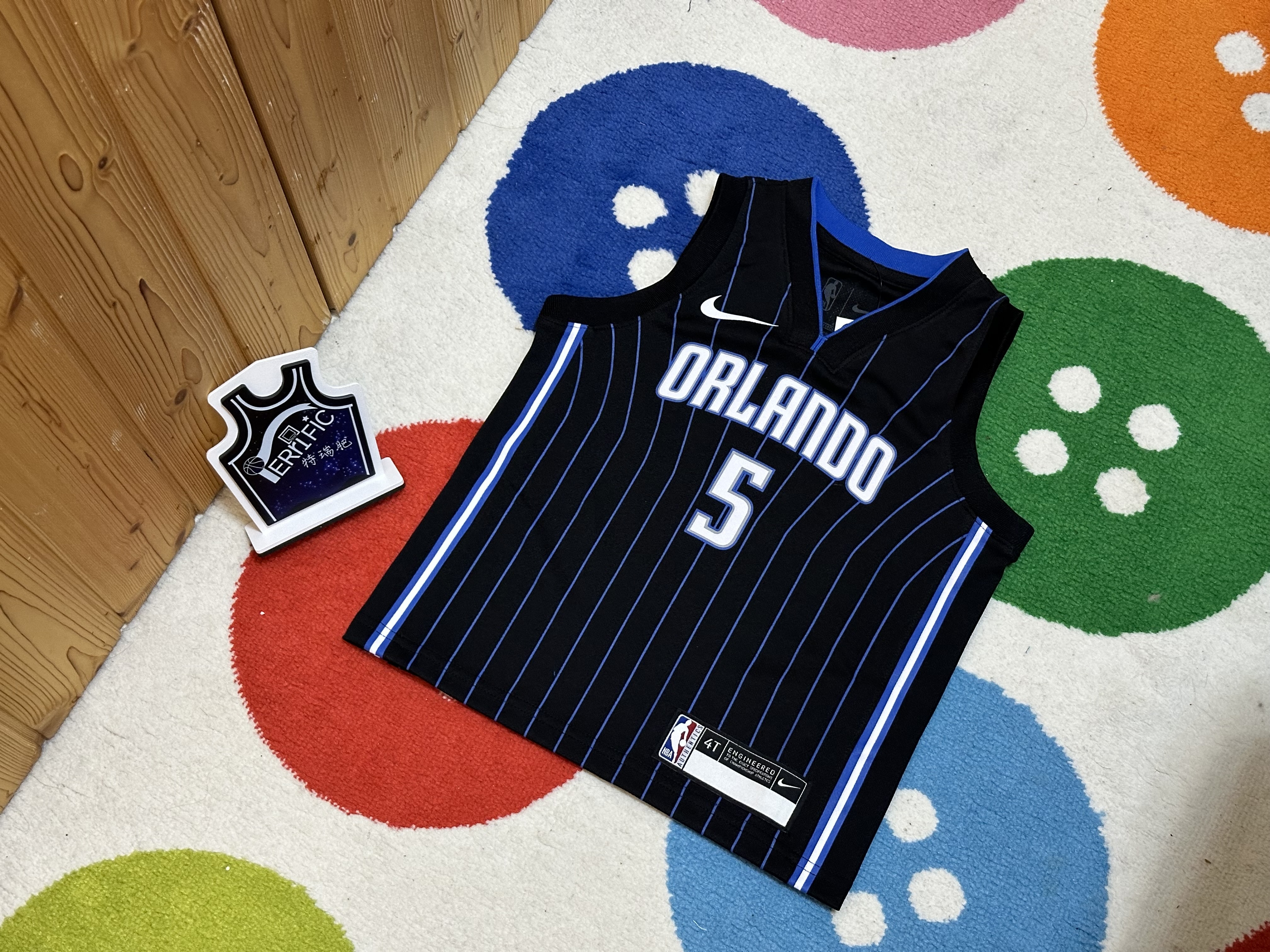 NBA球衣 Paolo Banchero 奧蘭多魔術黑 童裝 Nike Replica 全新 小童 幼童 非青年版