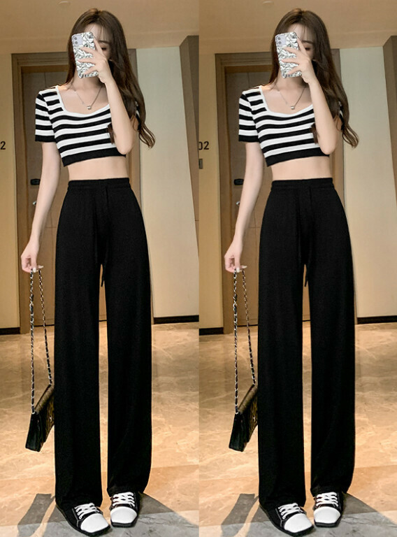 Modal Wide-Leg Pants (Black-Regular S-XXL) (Contact Customer Service to confirm shipping size after placing an order)