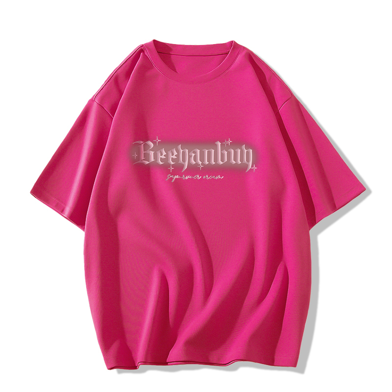 Casual short-sleeved T-shirt (XS-2XL dragon fruit [260g cotton high-quality version]) [Please contact customer service to confirm the shipping size after placing an order]