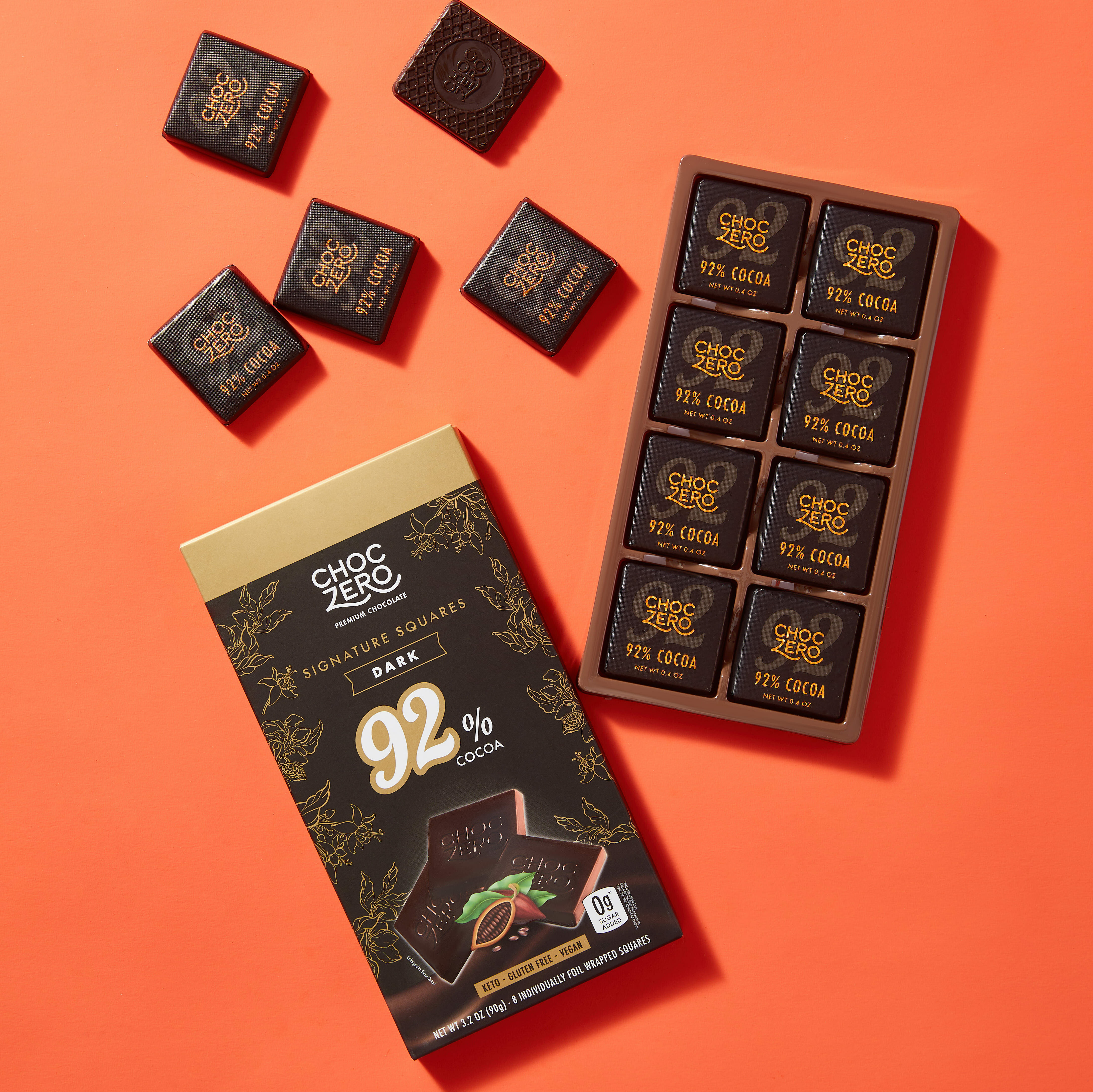 Choczero 92%無糖黑朱古力塊 90g