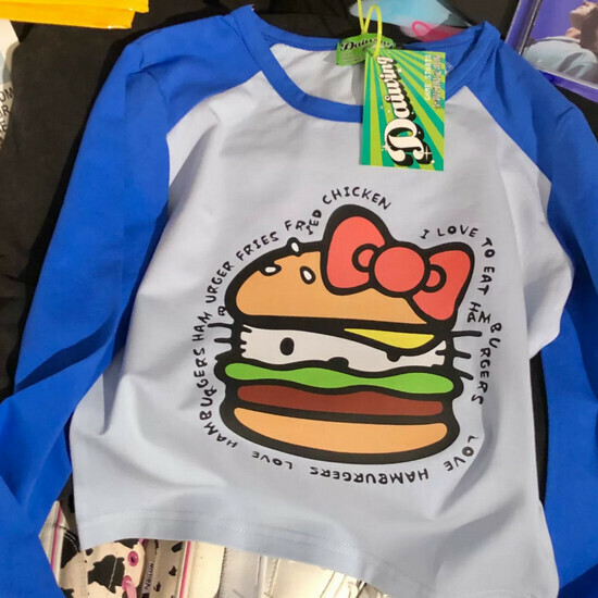 Hot Selling Raglan Sleeve Color Block Long Sleeve T-Shirt [Blue] [Size S-L] (Please contact customer service to confirm the delivery size after placing the order)