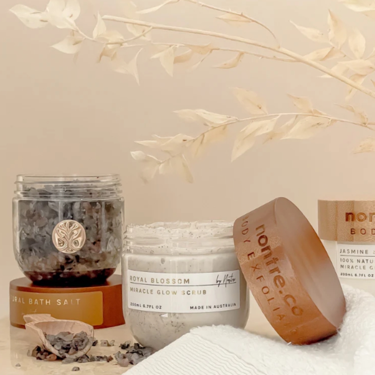 奇蹟光芒身體磨砂膏，皇家花香，200 毫升 Nontre Body Scrub, Royal Blossom