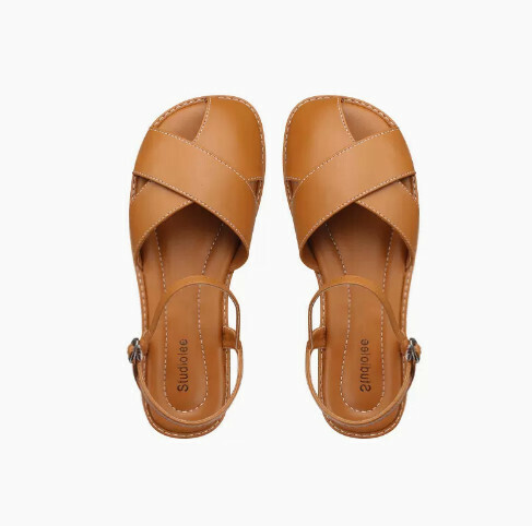 Summer Baotou Sandals [Color Brown] [Size 35-40] (Contact customer service to confirm the shipping size after placing an order)