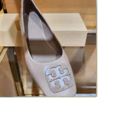 [S] TORY BURCH GEORGIA BALLET,BRIGHT ALMOND, 158009-241 (STB548)