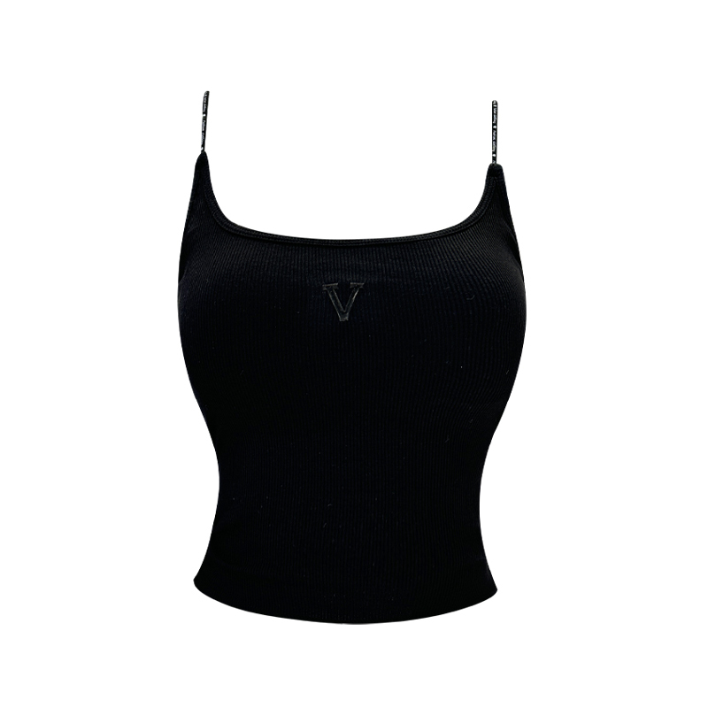 Hot selling camisole with chest pad (black, one size fits all)