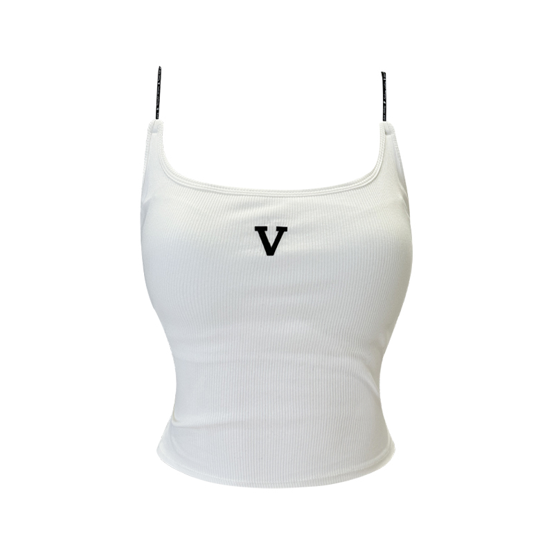 Hot selling camisole with chest pad (white, one size fits all)
