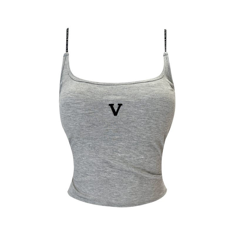 Hot selling camisole with chest pad (grey, one size fits all)