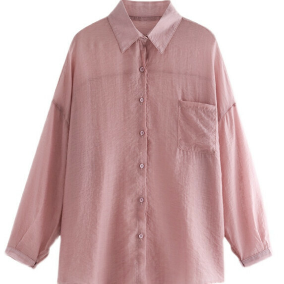 Sunscreen Shirt Long Sleeve Women's Summer (Pink [S_L size] (contact customer service to confirm the shipping size after placing an order)