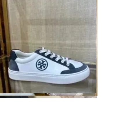 [S] TORY BURCH COLOR BLOCK SNEAKER,PERFECT BLUE, 83626-400 (STB541)