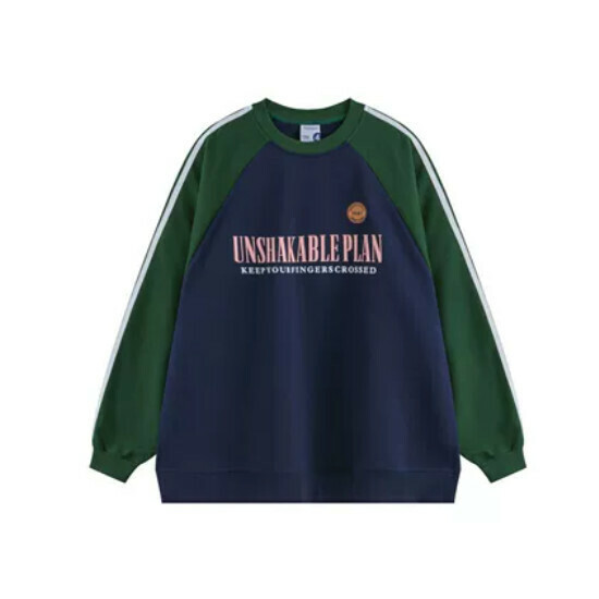 Hot Selling Raglan Sleeve Contrast Color Long Sleeve T-Shirt [Royal Blue] [S-XL] (Please contact customer service to confirm the delivery size after placing the order)