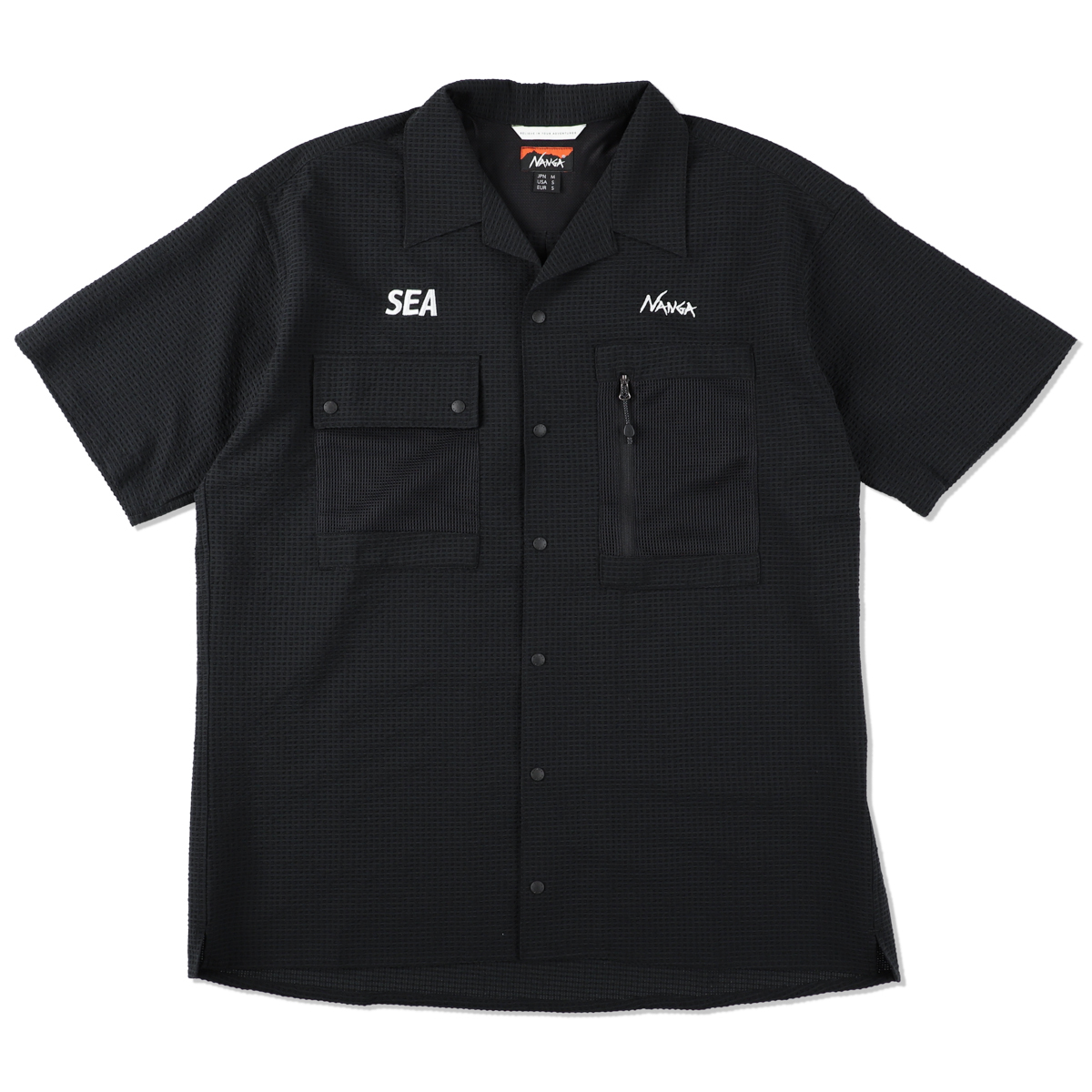 WIND AND SEA 24S/S NANGA X WDS H/S OPEN COLLAR SHIRT