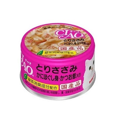 CIAO 罐頭 蟹肉+鰹魚片+雞肉 85g A-17【原箱24 罐】