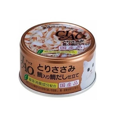 CIAO 罐頭 鯛魚湯+雞肉 85g A-88【原箱24 罐】