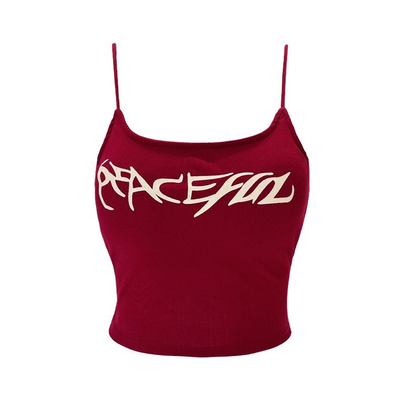 Hot selling camisole with chest pad (red, one size fits all)