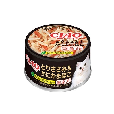 CIAO 罐頭 雞肉+蟹柳 85g C-13【原箱24罐】