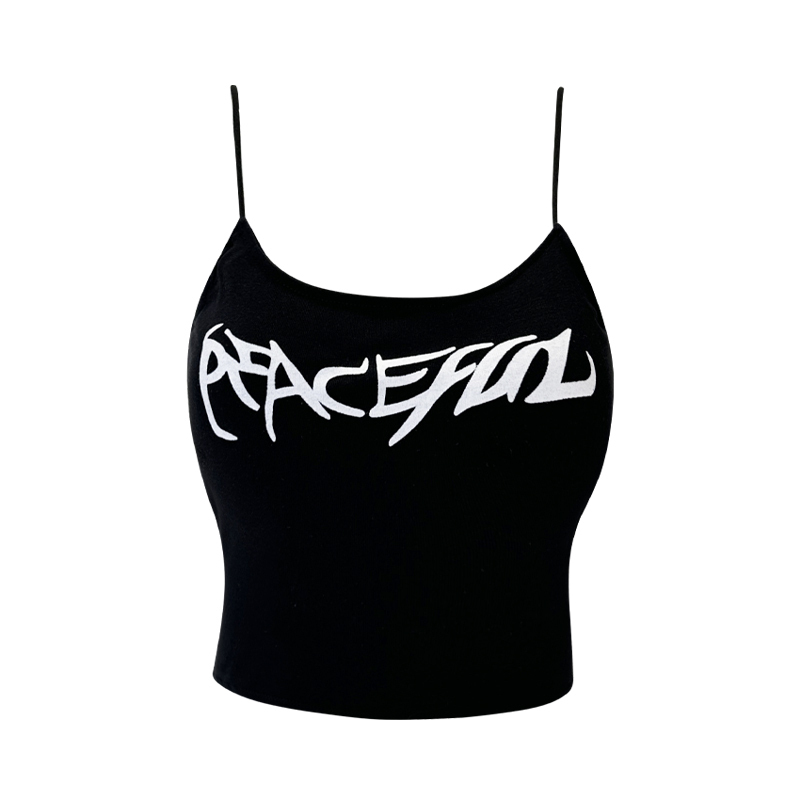 Hot selling camisole with chest pad (black, one size fits all)